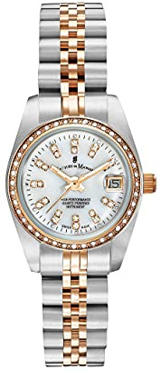 Jacques Du Manoir Damenuhr - Inspiration, 26 mm Analog Quarzuhr mit Edelstahl Armband