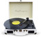 PRIXTON Giradischi in Vinile Vintage VC400, Lettore e convertitore di vinile tramite Bluetooth e USB, 2 altoparlanti incorporati, Colore Bianco