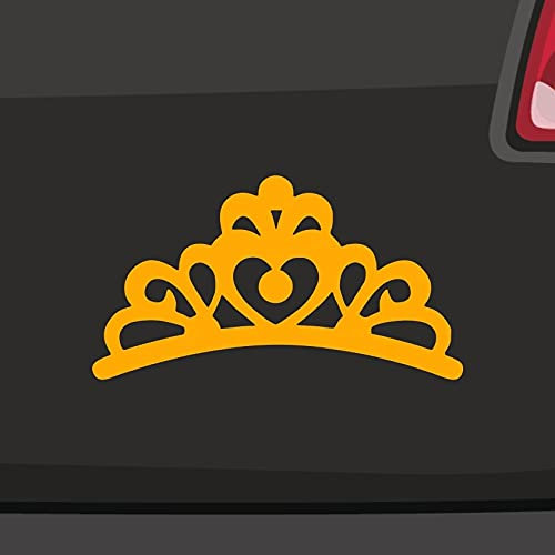Tiara Diadem Aufkleber -6 Größen- Sticker Prinzessin Crown Krone Queen Königin in 6 Größen und 21 Farben
