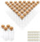 BiBiFly 40pcs 10ml Mini Glass Jars Bottles with Cork Stoppers, Clear Wish Bottles/Mini Vials Cork/Message Glass Bottle for Wedding Party Favors, DIY Arts Crafts Decoration etc