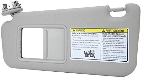 Replacement Sun Visor - Original Car Standard ABS Gray Left Driver Side - 74320-42501-B2