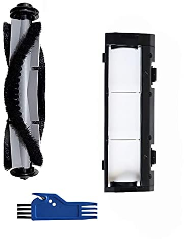 Tecasa 1 x Rollenbürste + 1 x Rollenbürstenabdeckung + 1 x Reinigungswerkzeug für Bagotte BG750 BG600 BG600MAX BG700 BG800 Staubsaugerroboter Ersatzteile