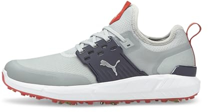 PUMA Herren Ignite Articulate Golfschuh, High Rise Silver-Navy Blazer, 41 EU