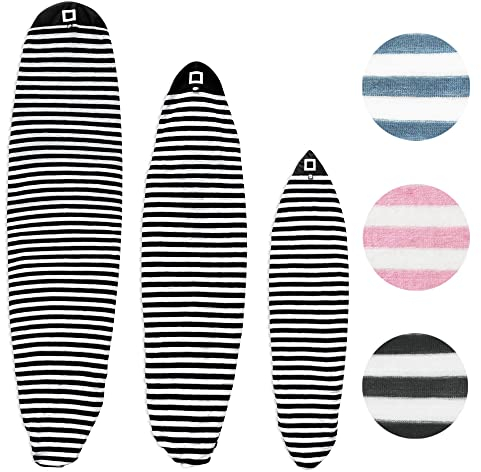 PAMGEA Surf Squared 8'5.1 cm Longboard Surfboard Sockenabdeckung - Leichte Stretch SUP & Paddleboard Tasche Schutzhülle für Shortboard, Longboard, Hybrid, Wakesurf - Surfzubehör, Schwarz