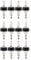 RUANI 12 x 25ML Pourer Clear Auto Measure Optic Quick Pourers