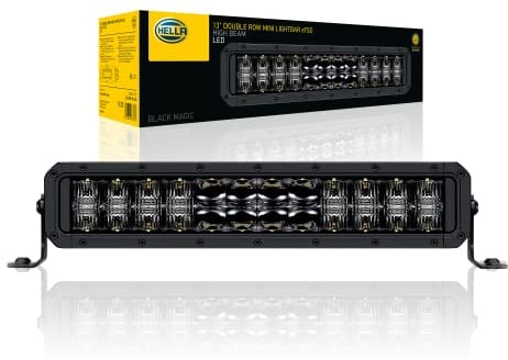 HELLA 1FJ 358 196-461 LED-Fernscheinwerfer - Black Magic Double Row Lightbar 13 - 12/24V - 3800lm - doppelte Ausführung - Referenzzahl: 40 - Anbau/Schraubanschluss - ECE-R149 - Lichtscheibenfarbe: glasklar - Kabel: 2000mm