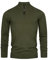 Indicode Herren Gore Pullover aus 80% Baumwolle mit Stehkragen | Strickpullover für Männer Army, L