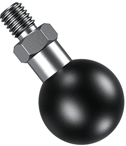 BRCOVAN 1'' Ball Adapter with M8 x 1.25 Threaded Post Compatible with RAM Mounts B Size Double Socket Arm
