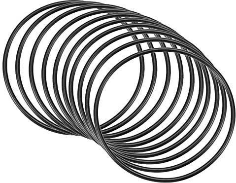 QUARKZMAN Nitrile Gomma O-Ring 120mm x 112mm x 4mm Guarnizioni di Tenuta Anelli Rubinetti Rotondo Guarnizione Rondella per Rubinetto Idraulica Riparazione Sigillatura Connessione, 10 Pezzi