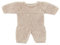 Miniland Strickpyjama, beige, für 21cm Puppen recycelten Fasern. Miniland Dolls