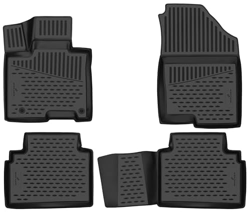 WALSER XTR Gummi Fussmatten Auto für Hyundai Tucson 10/2020-Facelift 2023, Langer Radstand, 100% passgenaue Auto Fußmatten, Universal Fußmatte Auto, Gummimatten Auto, Auto Fussmatten Gummi