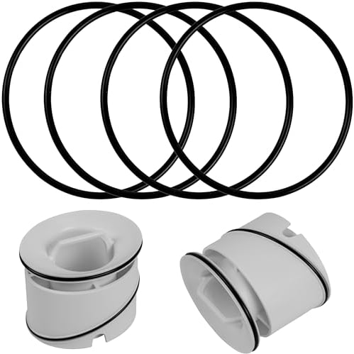 Ersatz Tauchrohr Dichtung, 4 Stück, kompatibel mit Viega Tempoplex Einsatz Modell 6958.1-821 Artikel 450 229 für Baureihe ab 2001 bis 2006, AD 65 mm ID 60 mm Dicke 2,5 mm, Duschablauf Dichtungsring