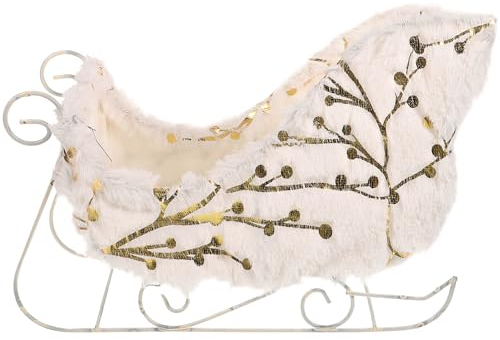 Abaodam Weihnachtsschlitten Dekoration Tischdeko Für Weihnachten Kunstschnee Schlitten Ornament Festliche Raumgestaltung Robust Und Leicht Für Partys Und Feiern