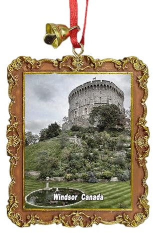 Windsor Canada, souvenir da viaggio per albero di Natale, ornamento da appendere per la casa, decorazione per feste di Natale