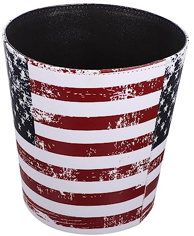 IMIKEYA Grand Seau à Déchets Pu Cuir Poubelle De Style Européen Pour Bureau Salon Cuisine Et Salle De Bain Récipient Pratique Et Élégant Pour Rangement Des Déchets