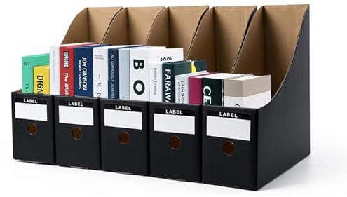 Porte-revues, Fichier Boîte Range-revue pour Rangement, Boîte de Stockage pour Ecole, Bureau, Logement, Boîte de Rangement pour Papier A4, Livre, Dossier, Facile à Assembler et Ranger