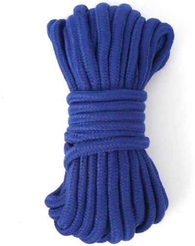 Deluxe Zauberer-Seil, 10 m, Zaubertricks, 6 Farben erhältlich, bunt, weiches Seil, Magia-Zubehör, Bühnenillusionen, Spielereien, Requisiten (rot) (blau)