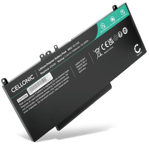 CELLONIC Akku kompatibel mit Dell Latitude 5450, E5450, E5550, E5470, E5570, E5270, E5250, Vostro 3510, Precision 3510, CHWGG, 6MT4T 7.4V 7200mAh
