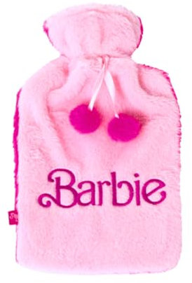 Barbie Wärmflasche, Inkl. Abnehmbarem Softcover, Bettwärmer für Kinder, Wärmbeutel für Mädchen, Wärme-Thermotherapie, 2L Fassungsvermögen