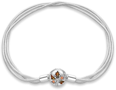 LIGHTDOG 925 Sterling Silber Schlangenkette Geeignet für Pandora Armband und European Charm Armband Halskette Perlen Damen Geschenk für Liebhaber