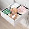 ORLISA 4er Set Schubladen Organizer kompatibel mit PAX Kleiderschrank 50x58 cm, Faltbar Stabil, Aufbewahrungsboxen für Kleidung, in Schwarz