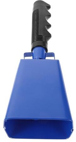 UPKOCH Metall Kuhglocke Mit Griffigem Pvc-handgriff Langlebiger Geräuschemacher Für Sportevents Fußballspiele Und Partys Tragbare Handglocke Zur Jubelunterstützung Lauter Klang Für