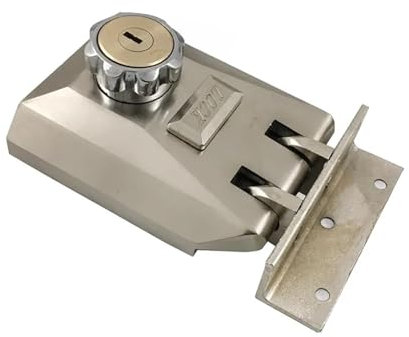 Porte coulissante extérieure serrure de porte en acier force crochet de roue entrepôt serrure de porte en fer loquet automatique extérieur Double ouverture coulissante Puissant et efficace