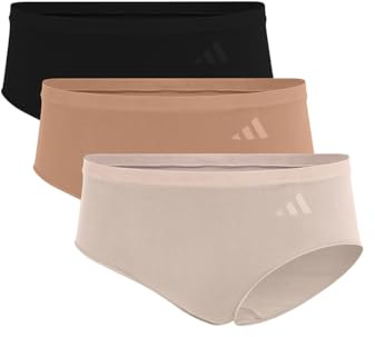 adidas Damen Hipster (3 Pack) - Sport Active Seamless - Packaged Panties - Bequeme Unterwäsche