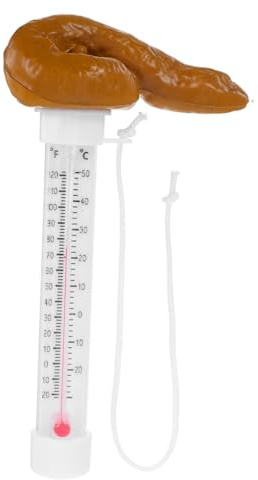 CAXUSD Lustiges Schwimmendes Poop Pool Thermometer mit Hochpräzisem Sensor Genaues Wasser-temperaturmessgerät für Innen Außenpools Whirlbäder Aquarien und Spas Einfacher Gebrauch