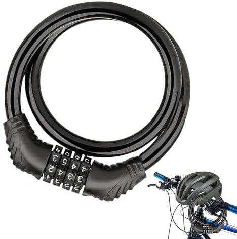 gjzje Electric Scooter Lock | Heavy Duty Anti Theft Bike Lock Combination - Cycling Equipment for Adult Teens Youth Road City Mountain Rack Skateboard Handlebar