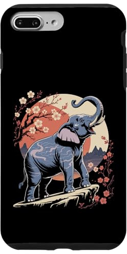 Elefant Japanischer Mond Hülle für iPhone 7 Plus/8 Plus