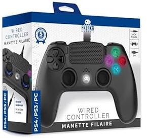 Born To Vape presente Manette Filaire Noire pour PS4 avec C�ble 3M avec prise Jack et son sticker BTV exclusif collectionnable