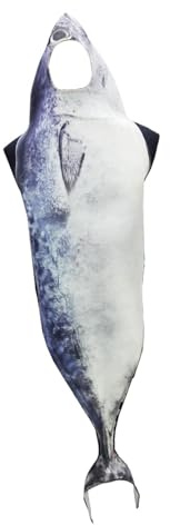 FashionCha Cosplay Kostüm für Erwachsene Als Rollenspiel Bekleidung Party Outfit Und Faschingsverkleidung mit Weicher Textur für Halloween Maskenbälle Und Bühne, Fisch