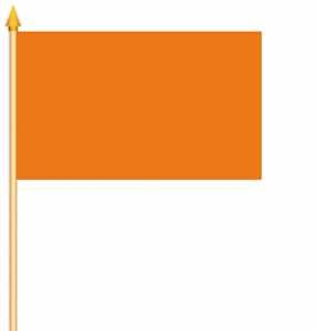 Stockfahne Orange Fahne Flagge Grösse 30x45cm