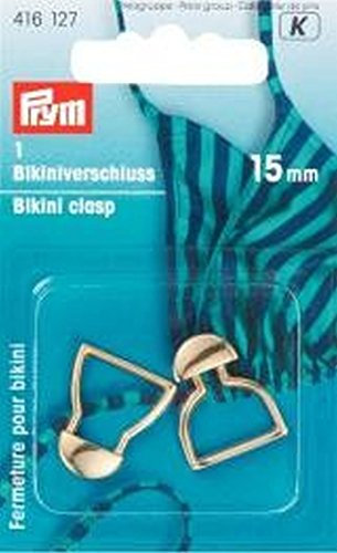 Bikiniverschlüsse ST silberfarbig 15 mm