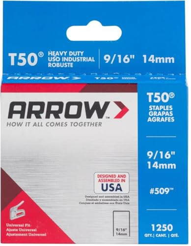 Arrow Fastener 50924 9/16 T50 Staples