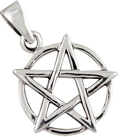 AFP Anhänger Pentagramm Gothic Schmuck 925 Sterling Silber AS-70