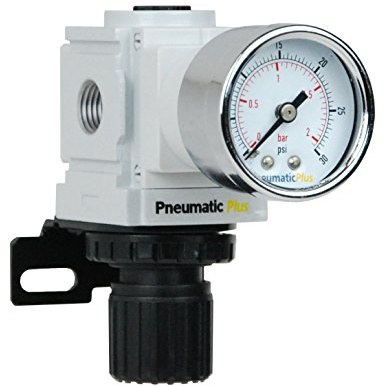 PneumaticPlus PPR2-N02BG-2 Low Pressure Air Regulator, 0-30 PSI, 1/4 NPT