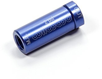 Wilwood 260-13706 Residual Pressure Valve, Compact, 2 lb, 1/8 in NPT Inlet, 1/8 in NPT Outlet, 1.600 in Long, Aluminum, Blue Anodized, Disc Brake, Each