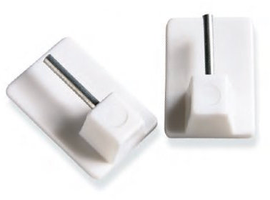 Speedy Network Stick on Hooks, White, 2 Pack