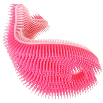 Innobaby Bathin' Smart - Scrub da bagno in silicone, antimicrobico, colore: Rosa chiaro/Fucsia