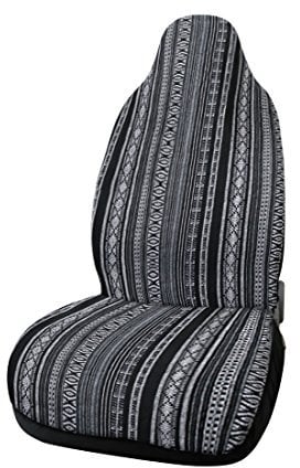 sourcing map Estilo Etnico Funda Cubierta del Asiento Silla de Coche SUV Auto Baja Negro
