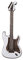 Brosche E-Gitarre Emaille Anstecknadel handbemalt 7,7 x 2,5 cm