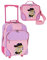 Stefano Kinder Reisegepäck Bärchen Funny Skater Cherry Girl 2 teiliges Set Trolley Koffer Tasche mit Kühlfunktion -präsentiert von RabamtaGO® (Kindergepäck, Pink)