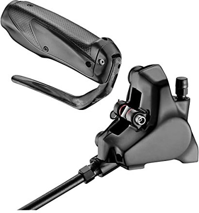 TT-Scheibenbremse – hydraulisch – linker Hebel – FlatMount – 1900 mm Schlauch – für 22–24 mm Lenker – schwarz