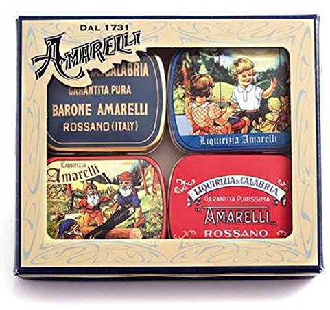 Boîte de Réglisse Goûts Assortis - Coffret Cadeau (4 X 20g)