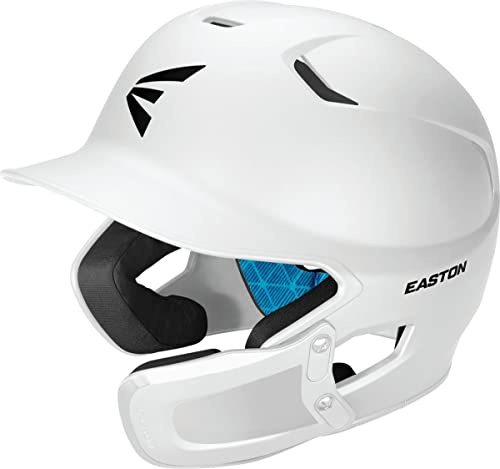 Easton | Z5 2.0 Batting Helmet with Jaw Guard | Baseball | Senior (7 1/8 - 7 1/2) | Matte White