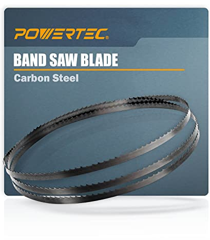 POWERTEC 56-7/8 Inch Bandsaw Blades, 1/4 x 24 TPI Band Saw Blades for Sears Craftsman, Shopcraft, and Duracraft 3-Wheel Band Saw for Woodworking, 1 Pack (13212)