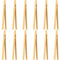 Mudder 12 Pièces Pinces en Bambou Pinces à Pain de Bois Pinces de Cuisine en Bambou pour Cuisson, Pain, Thé aux Fruits et Cornichons, 7 Pouces