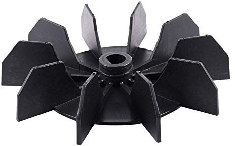 Bestlymood Replacement 0.5 Inner Bore 10 Impeller Air Compressor Motor Fan Blade Black